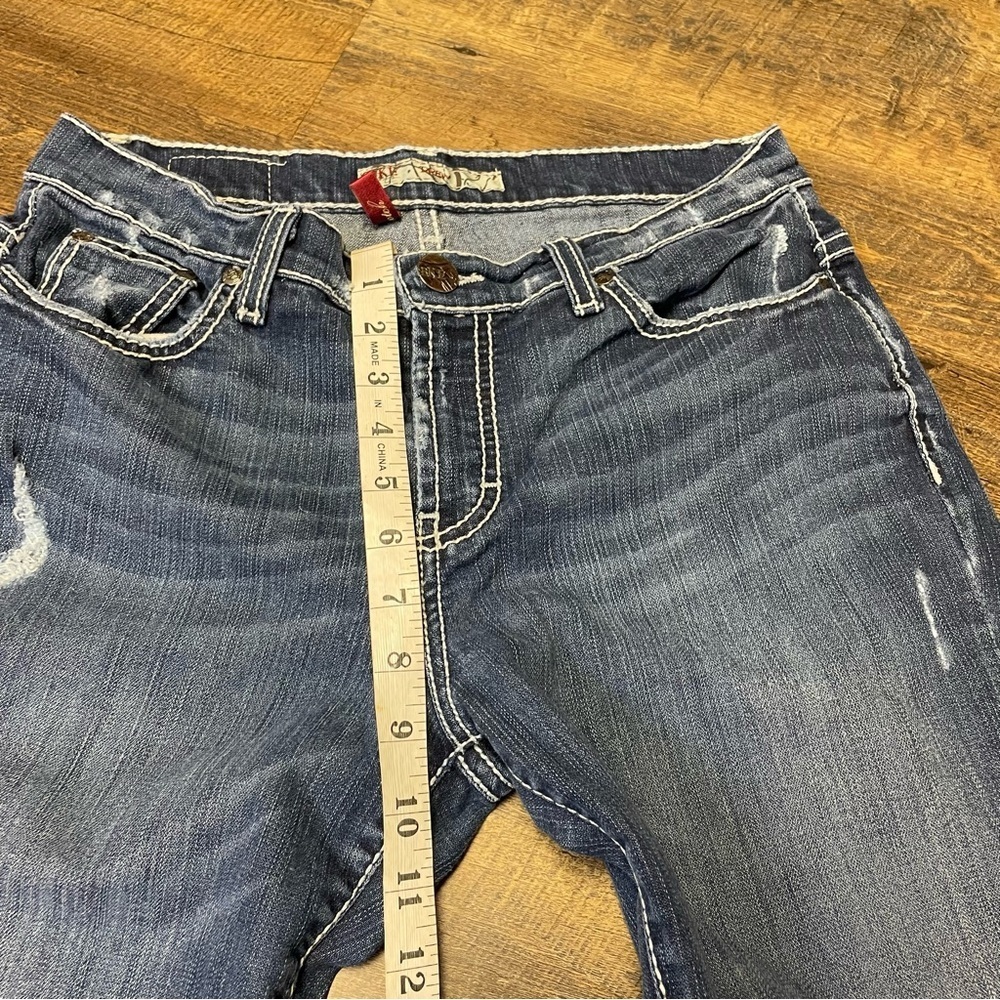 BKE Buckle Drew Denim Capri Jeans Stretch Womens 29 Contrast Stitch Western - Picture 3 of 12
